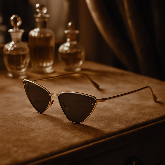 Windflow - Retro Tinted Flat Lens Fashion Cat Eye Sunglasses